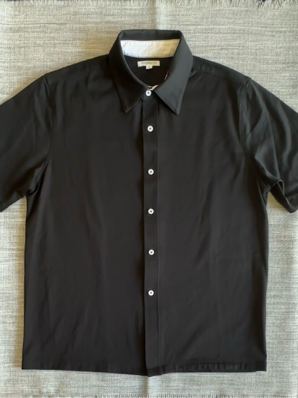 Men’s LADY WHITE CO Short Sleeve Jersey Button Up Sz 38